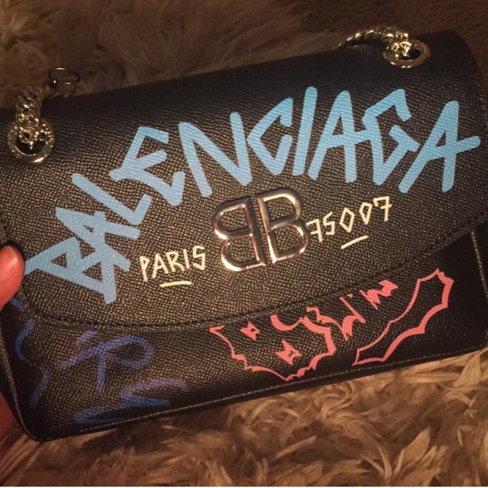 Balenciaga Graffiti Charm Bag